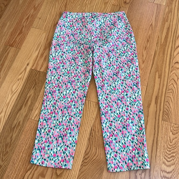 Lilly pulitzer Diviya palm beach  stretch pants in multi hottie dottie, SZ 10. - Picture 9 of 9